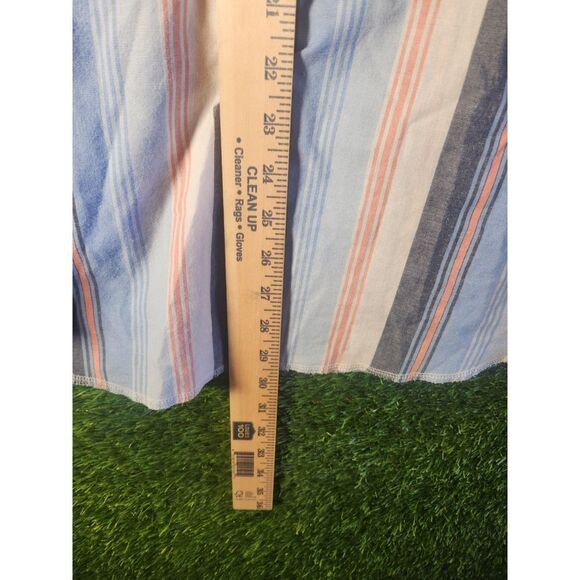 Wrangler Pearl Snap Striped Western Long Sleeve Shirt Mens Size large tall Blue - Picture 6 of 7